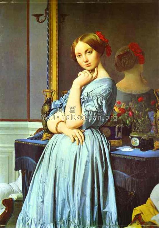 Vicomtess Othenin d'Haussonville, nee Louise-Albertine de Br - 让·奥古斯特·多米尼克·安格尔